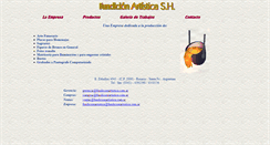Desktop Screenshot of fundicionartistica.com.ar
